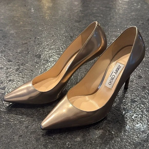Jimmy Choo Romy Rose Gold Pumps